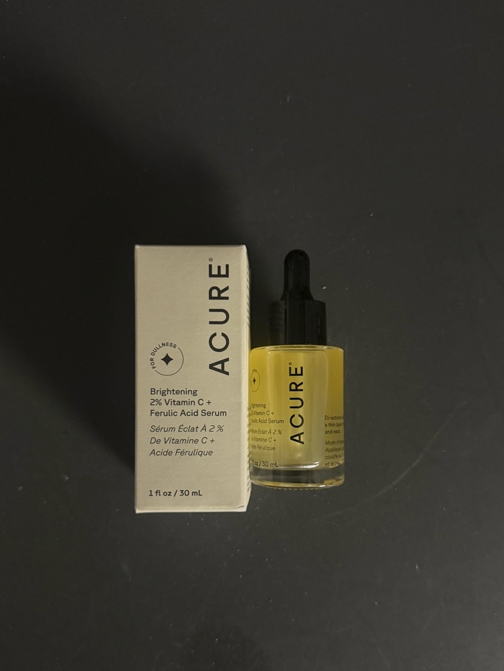NEW Acure Brightening 2% Vitamin C & Ferulic Acid Serum